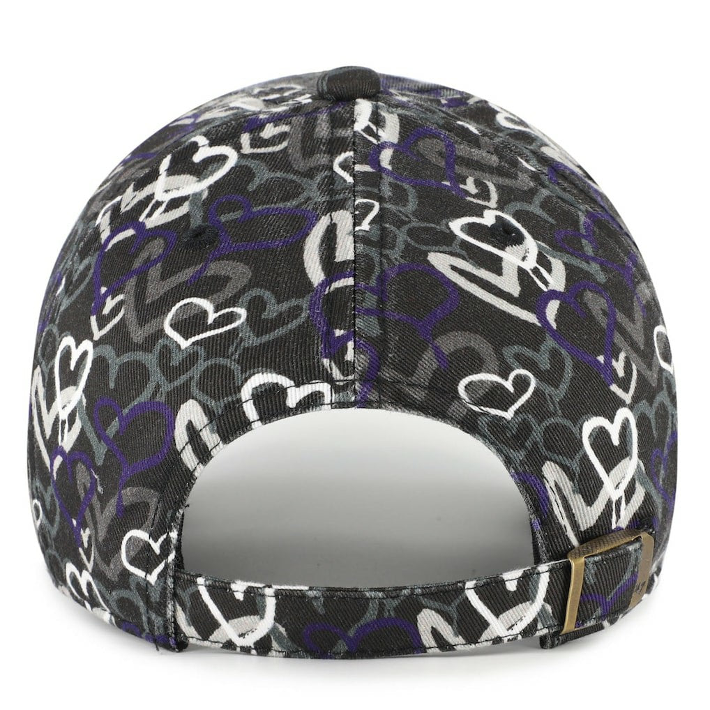 Baltimore Ravens '47 Girls Youth Mural Clean Up Adjustable Hat Black | 47 brand