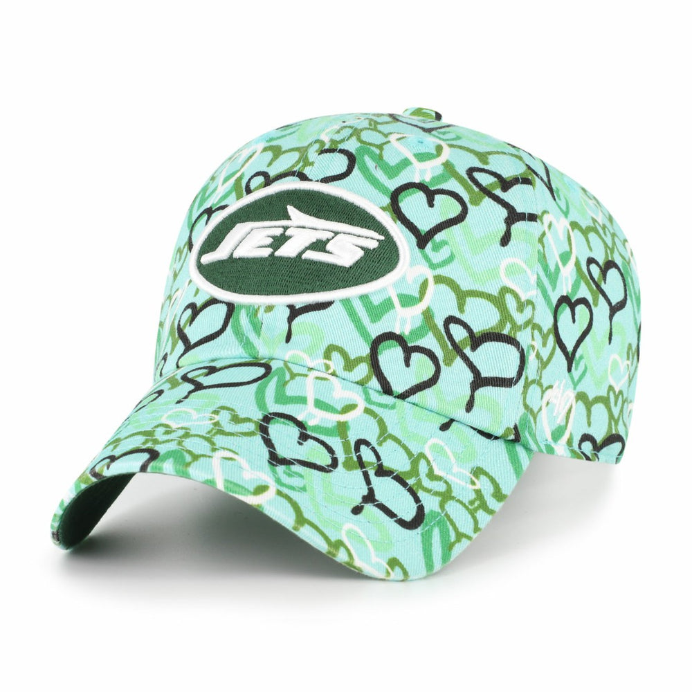 New York Jets '47 Girls Youth Mural Clean Up Adjustable Hat Green | 47 brand
