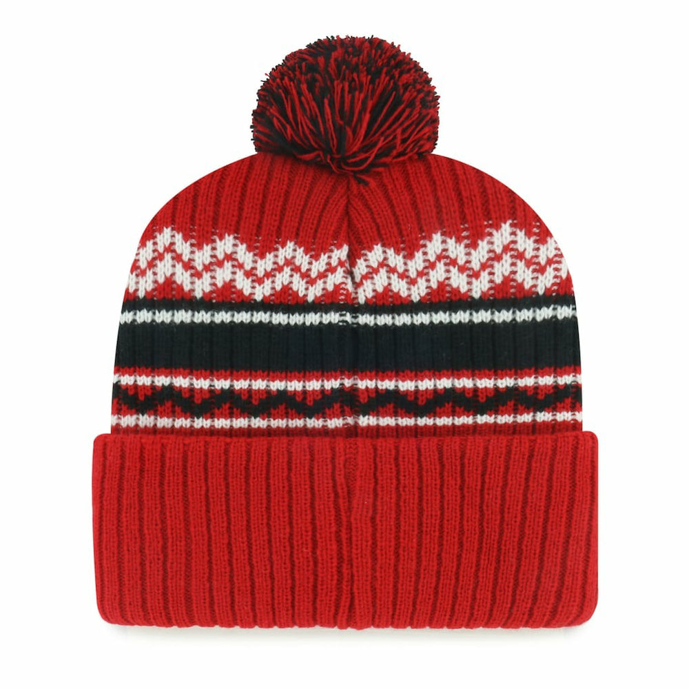 San Francisco 49ers '47 Youth Polar Vortex Cuffed Knit Hat with Pom Scarlet | 47 brand
