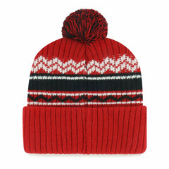 San Francisco 49ers '47 Youth Polar Vortex Cuffed Knit Hat with Pom Scarlet | 47 brand