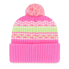 Minnesota Vikings '47 Girls Youth Polar Vortex Cuffed Knit Hat with Pom Pink | 47 brand