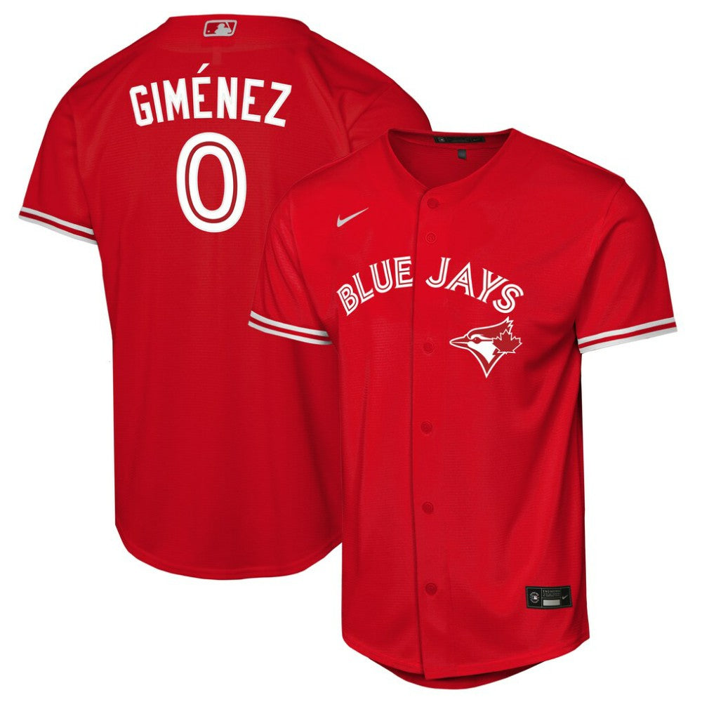Andrés Giménez Toronto Blue Jays Nike Youth Canada Day Replica Jersey - MLB