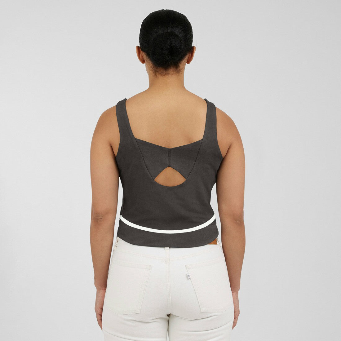 Tampa Bay Buccaneers WEAR by Erin Andrews Women's Square Neck Tank Top Pewter | NFL
