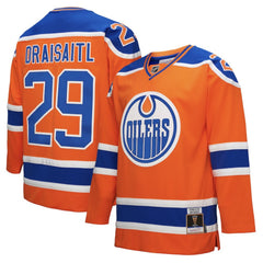 Leon Draisaitl Edmonton Oilers Mitchell & Ness Power Play Jersey - Orange - NHL
