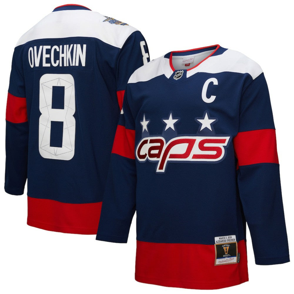 Alexander Ovechkin Washington Capitals Mitchell & Ness Power Play Jersey - Navy - NHL