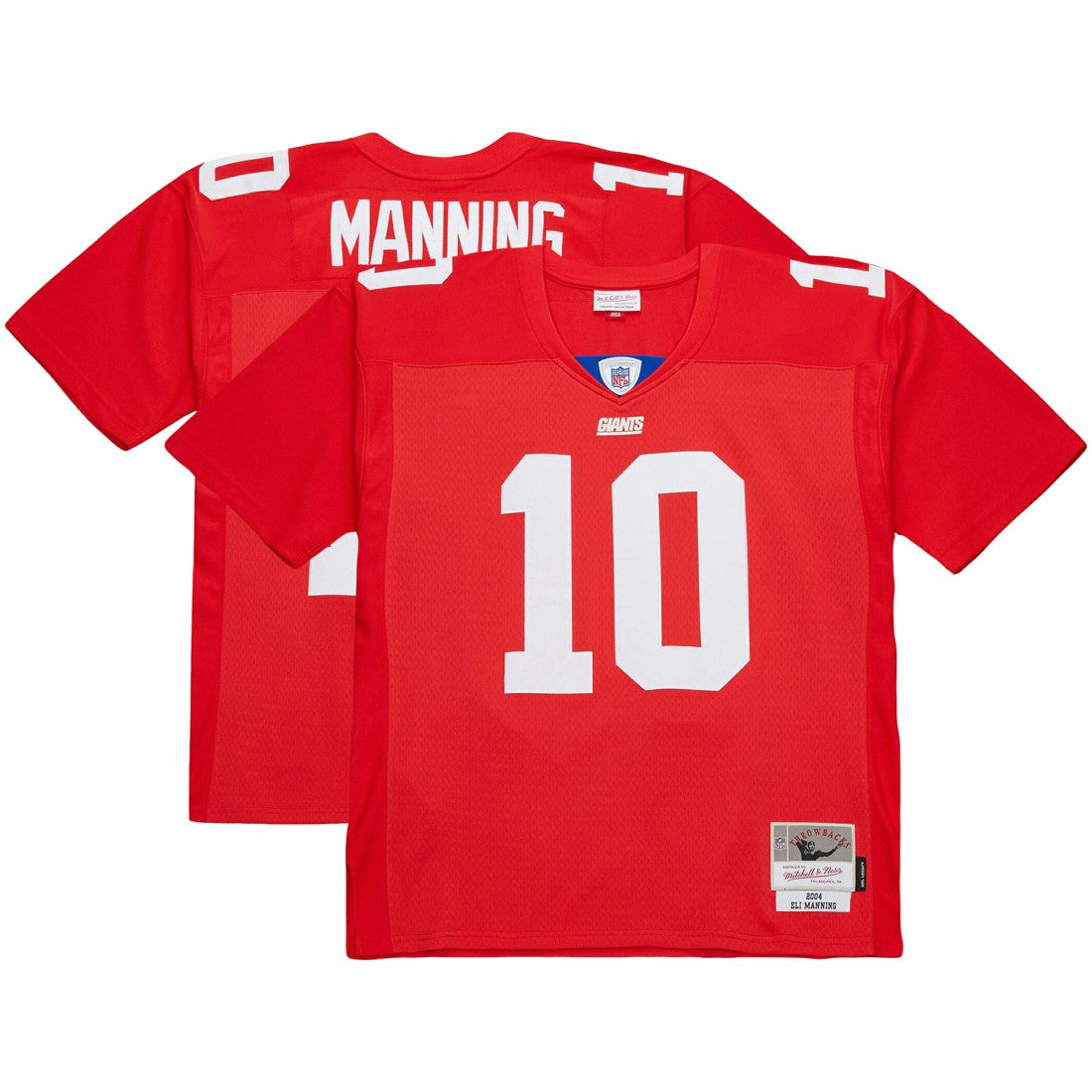 Eli Manning New York Giants 2004 Team Legacy Retired Player Big & Tall Jersey Red | Mitchell & Ness