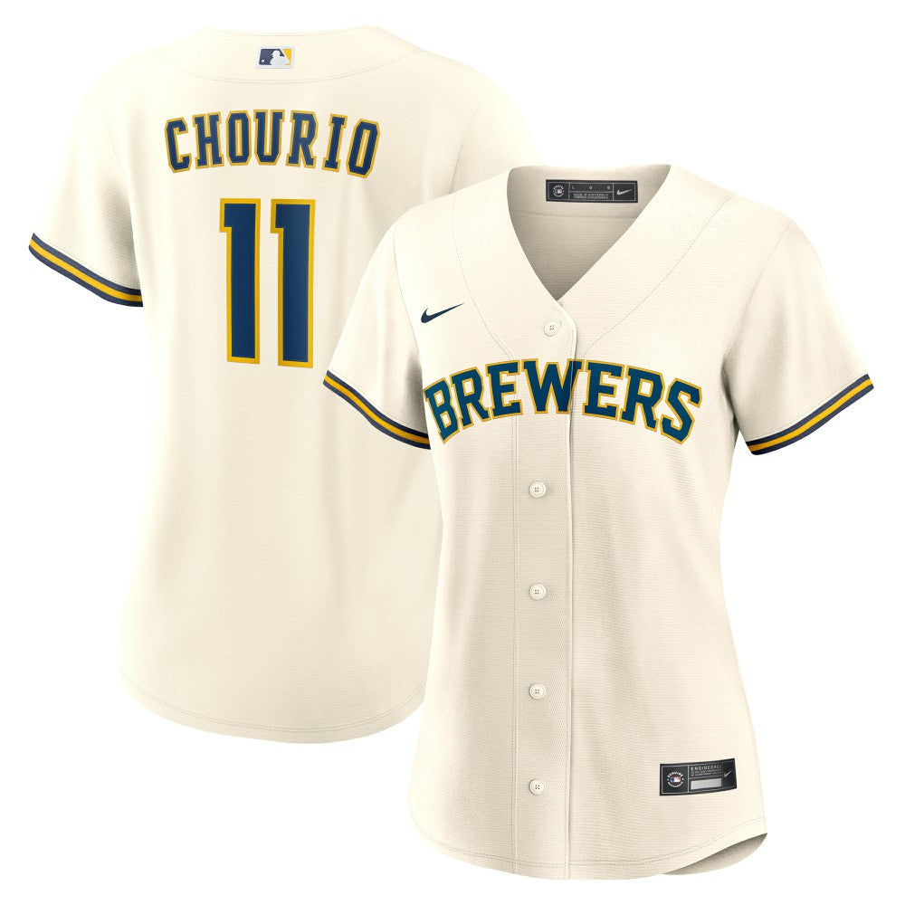 Jackson Chourio Milwaukee Brewers Nike Women's Home Replica Jersey - MLB
