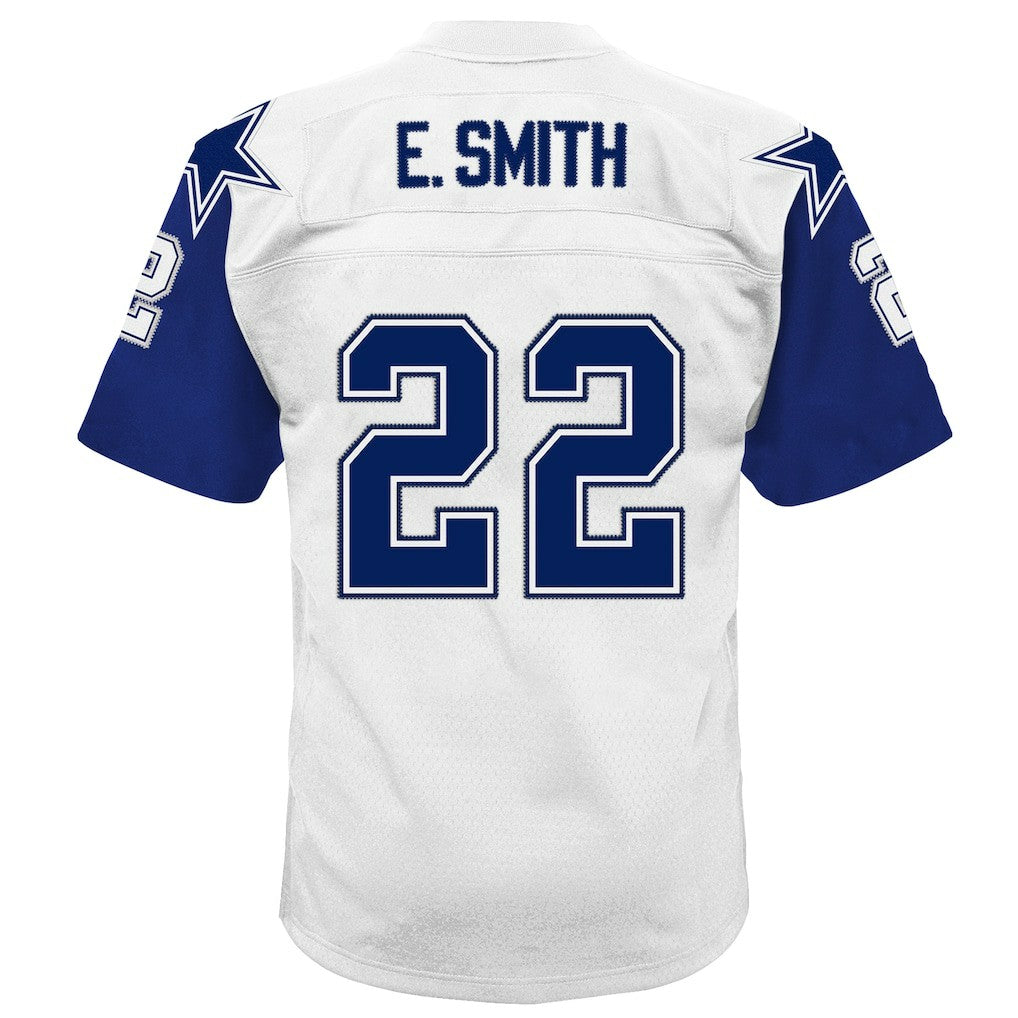 Emmitt Smith Dallas Cowboys Youth 1994 Alternate Legacy Jersey White | Mitchell & Ness