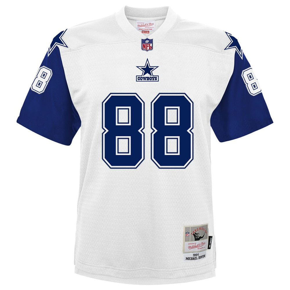Michael Irvin Dallas Cowboys Youth 1994 Alternate Legacy Jersey White | Mitchell & Ness