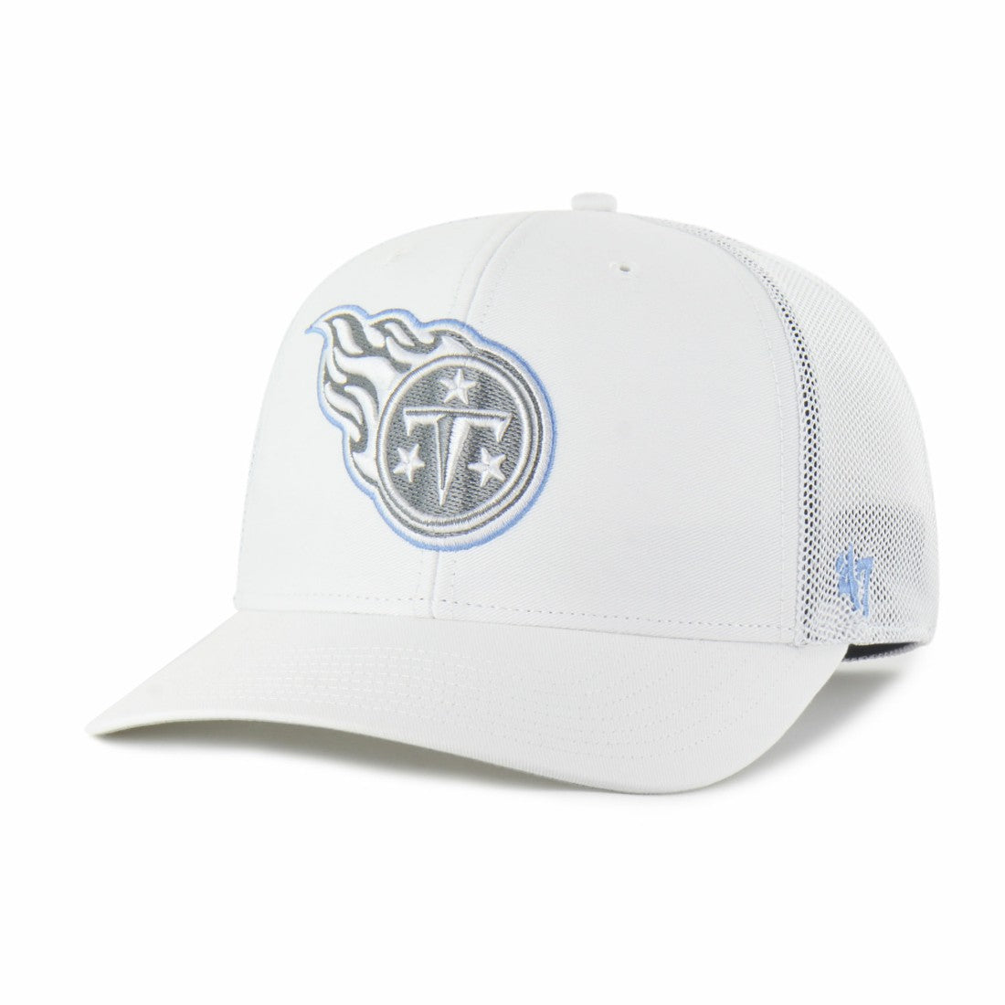 Tennessee Titans '47 Snowball Trophy Stretch Fit Hat White | 47 brand