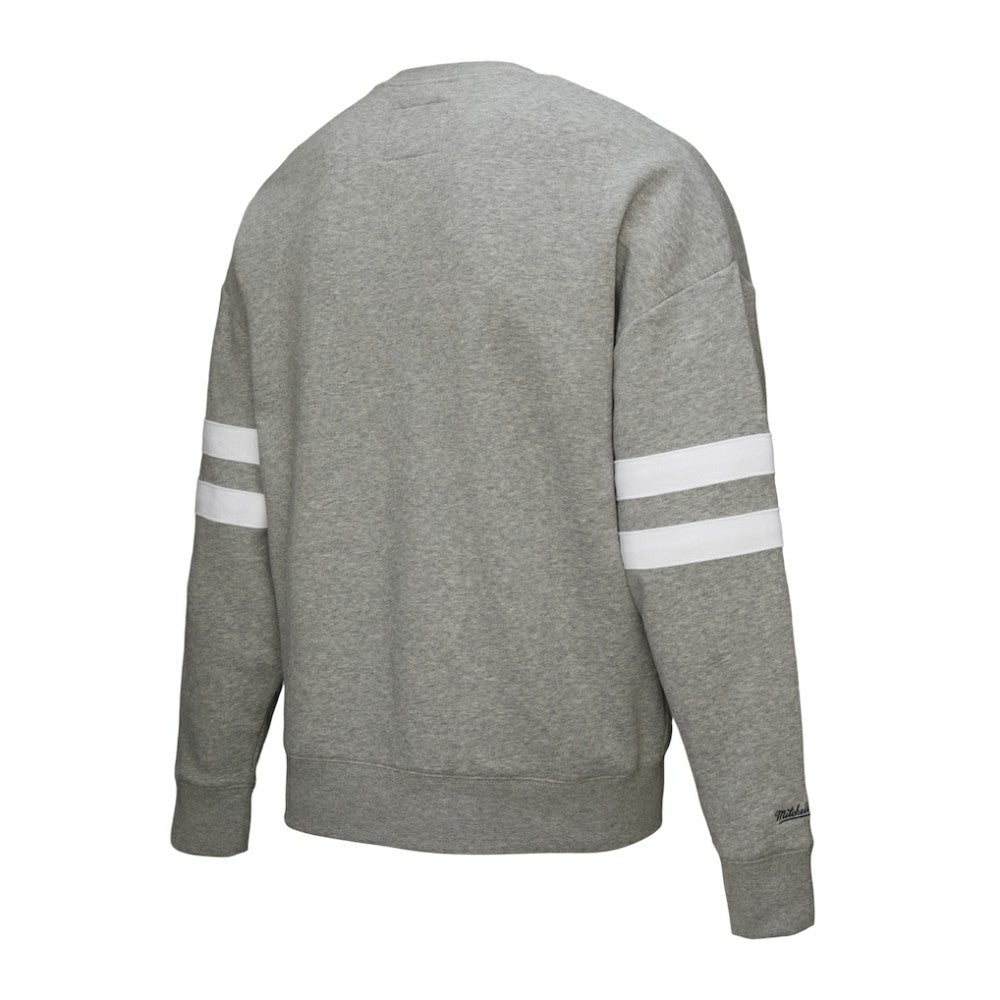 Philadelphia Flyers Mitchell & Ness Women's Logo Lightweight Pullover Sweatshirt - Heather Gray - NHL