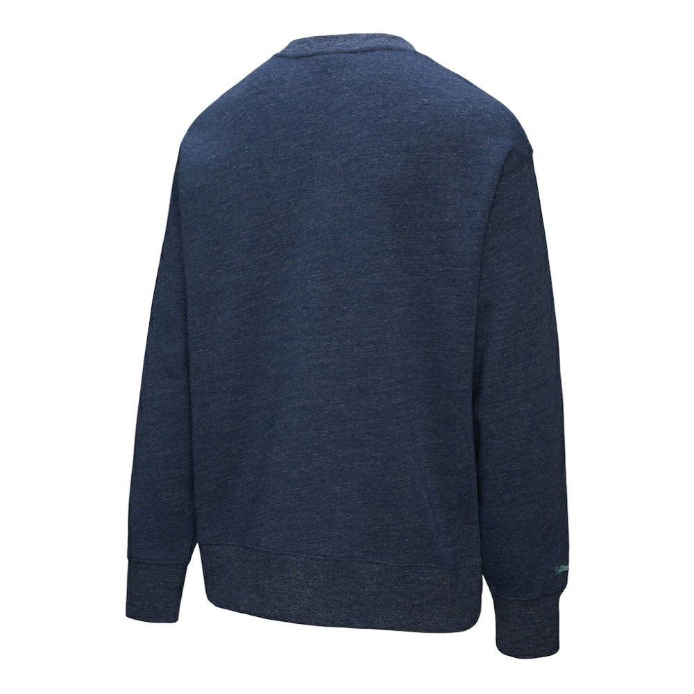 Seattle Kraken Mitchell & Ness Playoff Win Fleece Pullover Sweatshirt - Deep Sea Blue - NHL