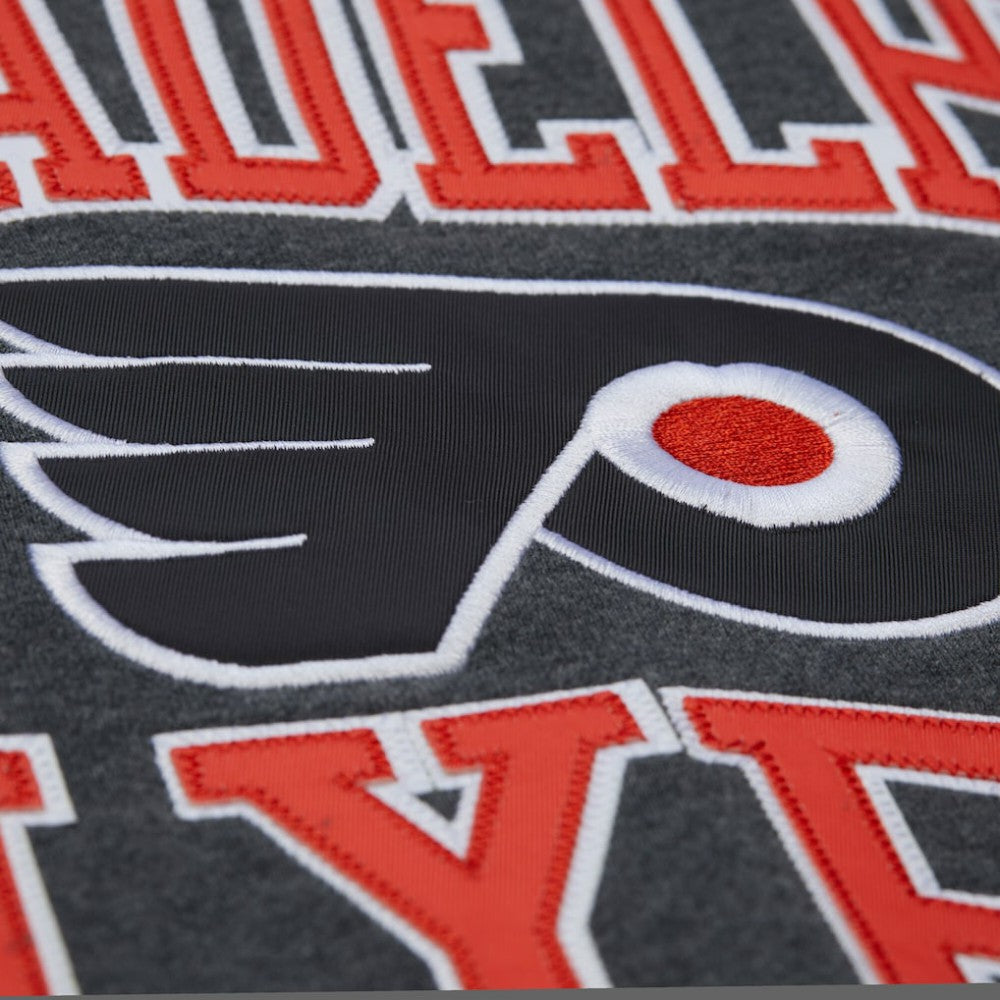 Philadelphia Flyers Mitchell & Ness Playoff Win Fleece Pullover Sweatshirt - Charcoal - NHL
