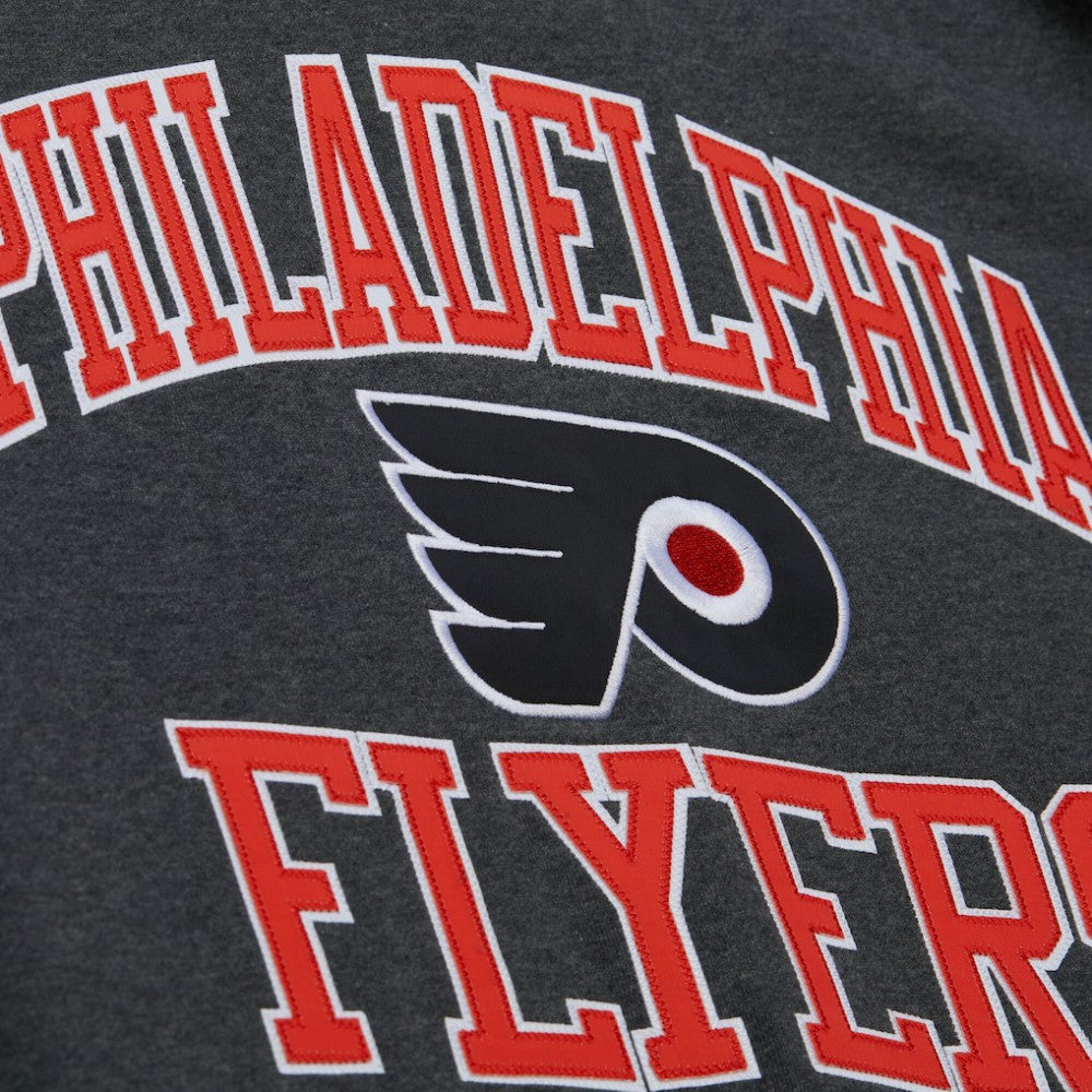 Philadelphia Flyers Mitchell & Ness Playoff Win Fleece Pullover Sweatshirt - Charcoal - NHL