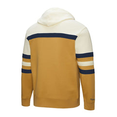 Columbus Blue Jackets Mitchell & Ness Head Coach Pullover Hoodie - Gold/Cream - NHL