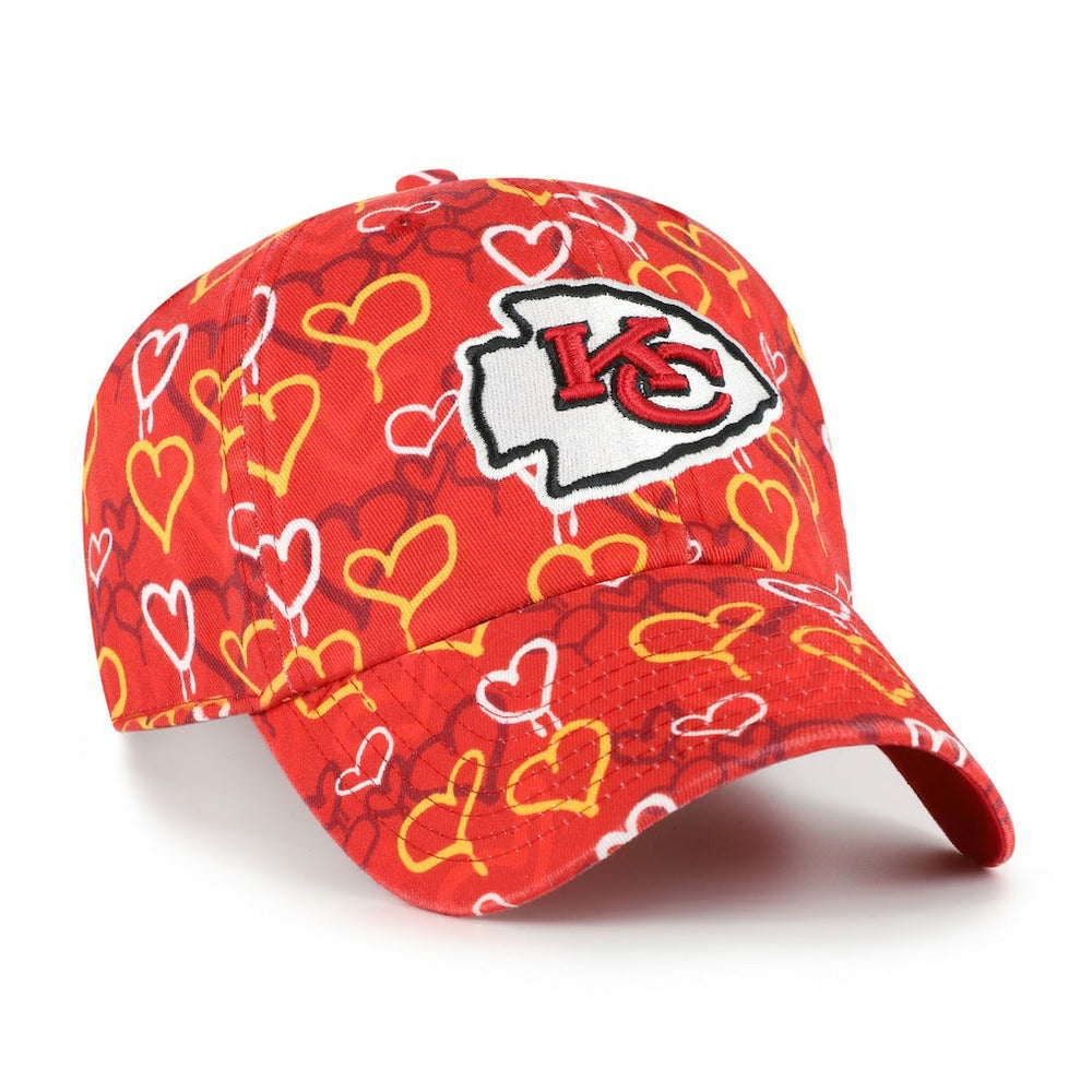 Kansas City Chiefs '47 Girls Preschool Mural Clean Up Adjustable Hat Red | 47 brand