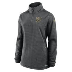Vegas Golden Knights Fanatics Women's Authentic Pro Rink Quarter-Zip Pullover  - Charcoal - NHL