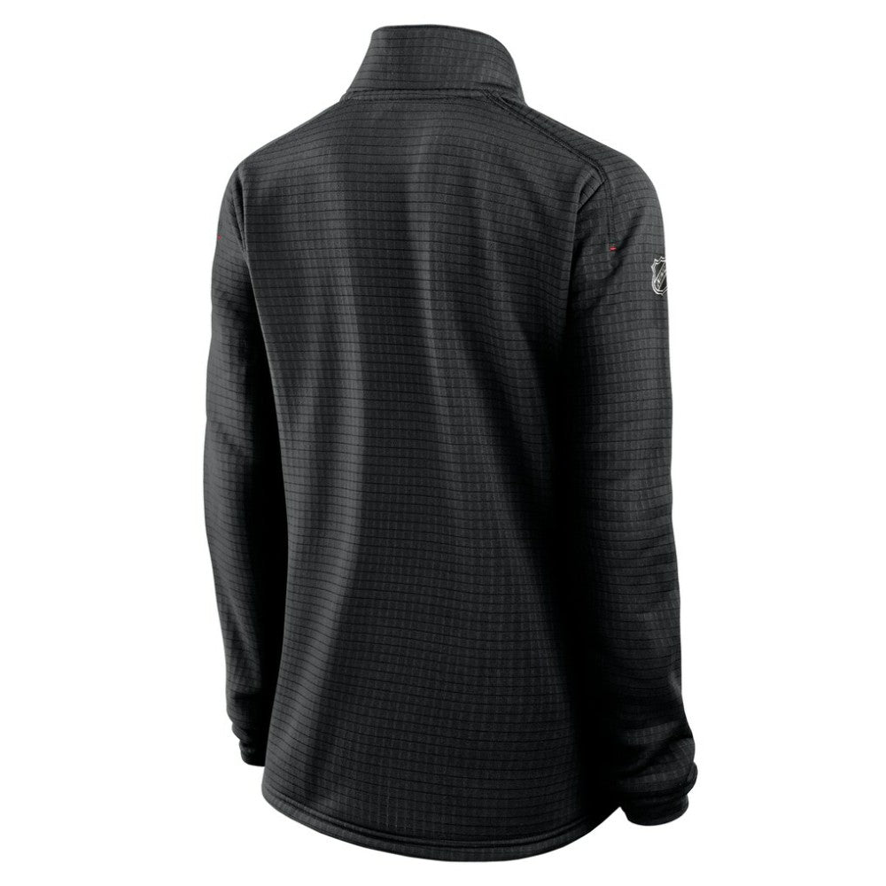 Chicago Blackhawks Fanatics Women's Authentic Pro Rink Quarter-Zip Pullover  - Black - NHL