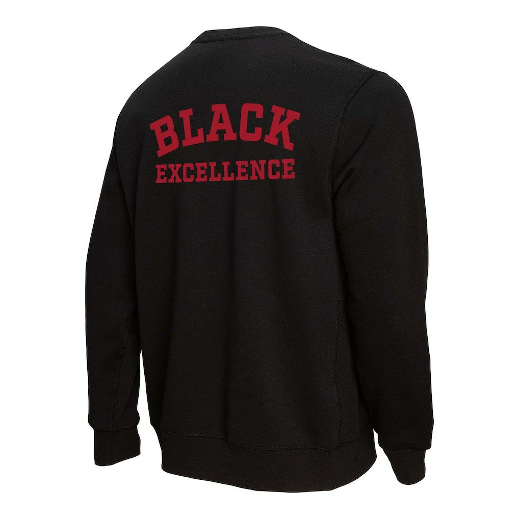 San Francisco 49ers Unisex Black Excellence Collection Icon Pullover Sweatshirt Black | Mitchell & Ness