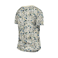 Dallas Cowboys New Era Women's Glam Game Floral Scoop Neck T-Shirt Cream | NFL