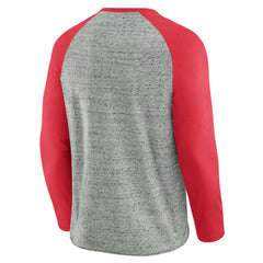 Washington Nationals Darius Rucker Collection by Fanatics Raw Edge Raglan Long Sleeve Baseball T-Shirt - MLB