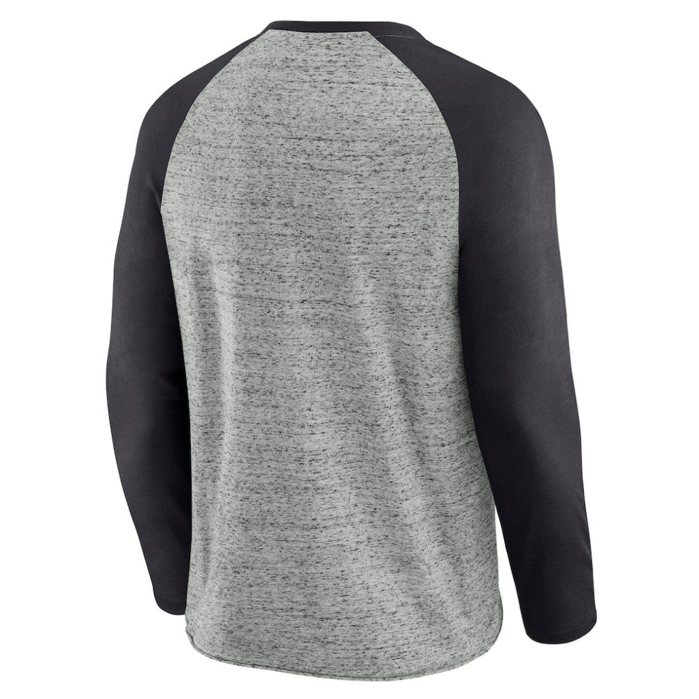 Tampa Bay Rays Darius Rucker Collection by Fanatics Raw Edge Raglan Long Sleeve Baseball T-Shirt - MLB