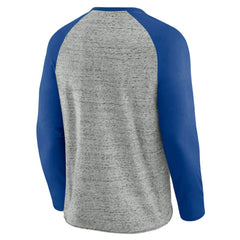 Texas Rangers Darius Rucker Collection by Fanatics Raw Edge Raglan Long Sleeve Baseball T-Shirt - MLB