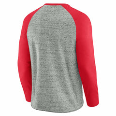 Cincinnati Reds Darius Rucker Collection by Fanatics Raw Edge Raglan Long Sleeve Baseball T-Shirt - MLB