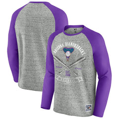 Arizona Diamondbacks Darius Rucker Collection by Fanatics Raw Edge Raglan Long Sleeve Baseball T-Shirt - MLB