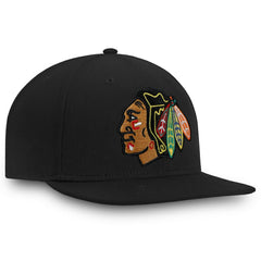 Chicago Blackhawks Fanatics Core Fitted Hat - Black - NHL