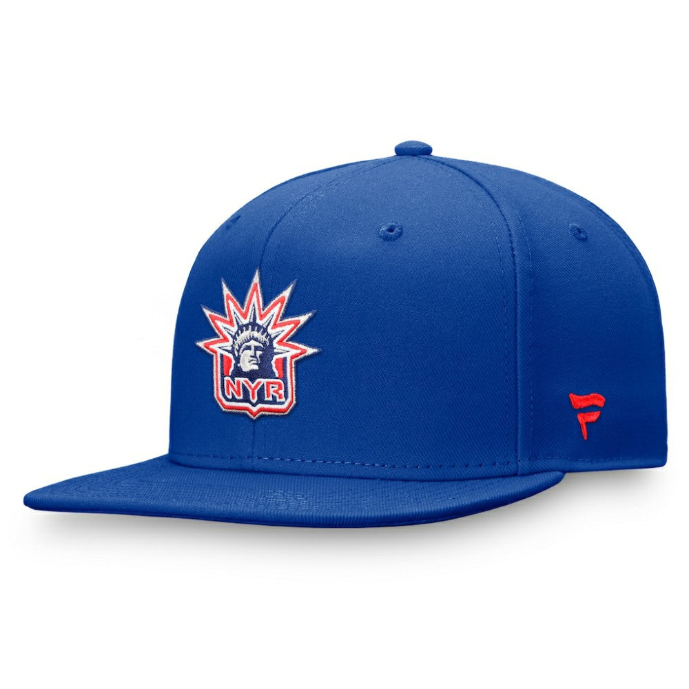New York Rangers Fanatics Team Logo Fitted Hat - Royal - NHL