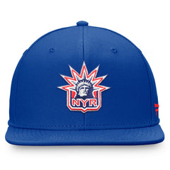 New York Rangers Fanatics Team Logo Fitted Hat - Royal - NHL