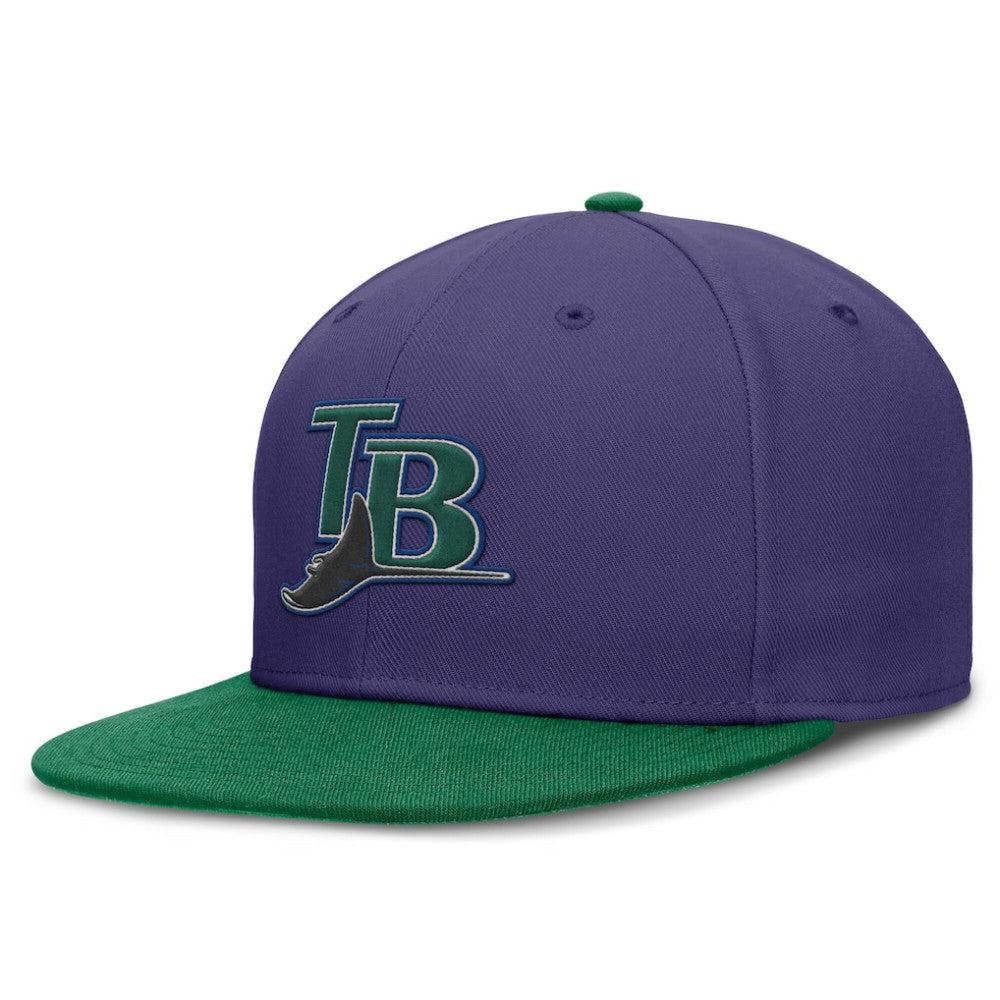 Tampa Bay Rays Nike  True Primetime Two-Tone Performance Fitted Hat - MLB