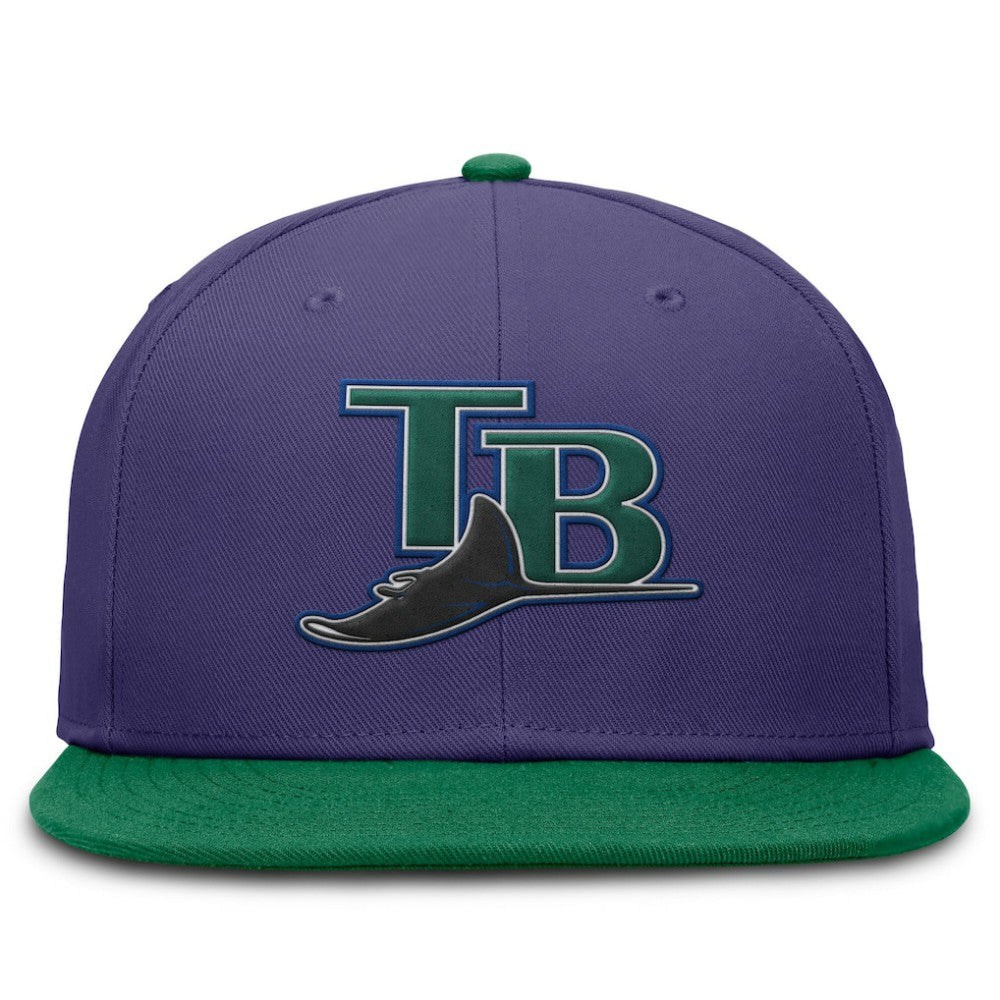 Tampa Bay Rays Nike  True Primetime Two-Tone Performance Fitted Hat - MLB