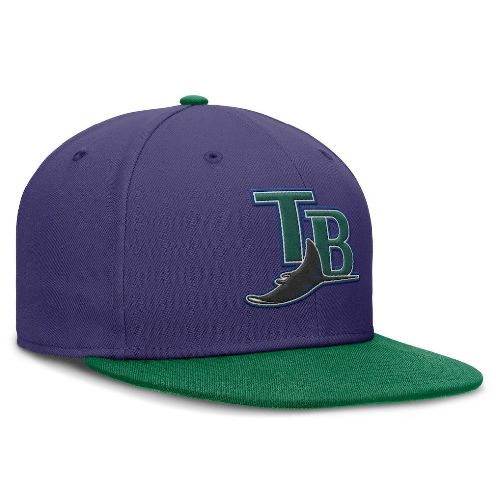 Tampa Bay Rays Nike  True Primetime Two-Tone Performance Fitted Hat - MLB