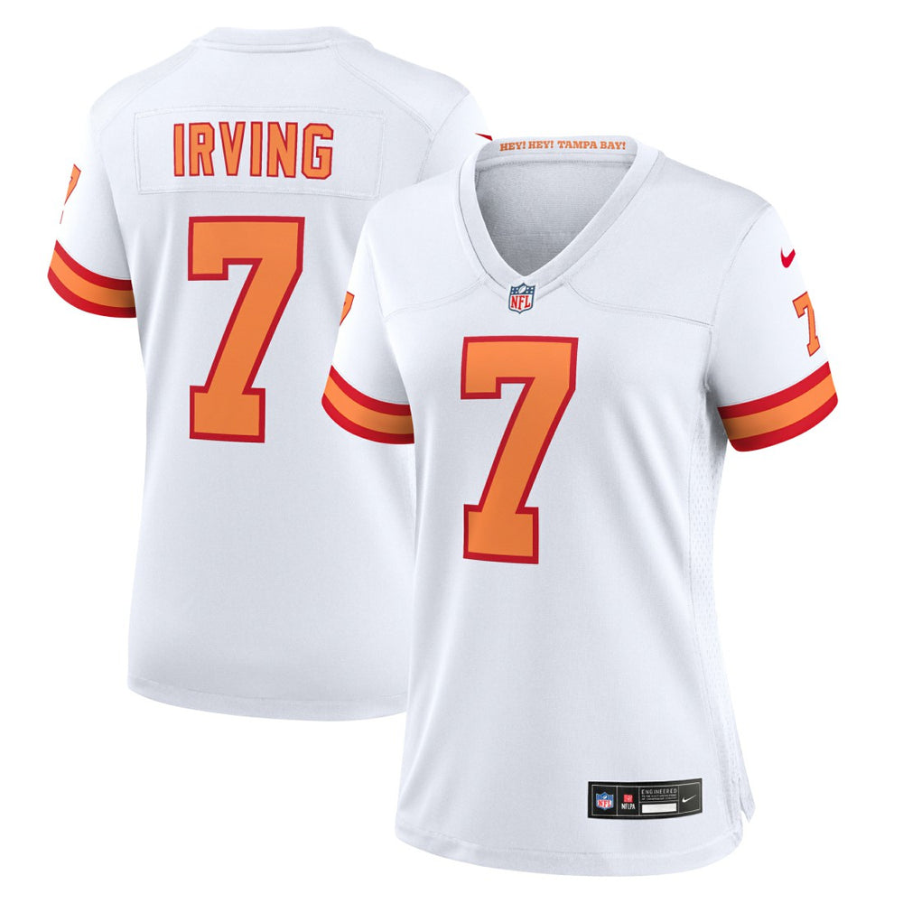 Bucky Irving '76 Tampa Bay Buccaneers Women's Game Jersey White | Nike for Sale