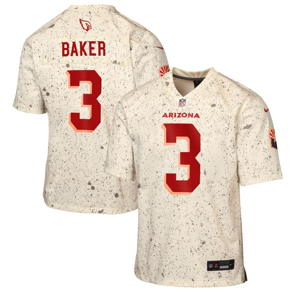 Budda Baker Arizona Cardinals Youth 2025 Rivalries Collection Game Jersey Natural | Nike for Sale