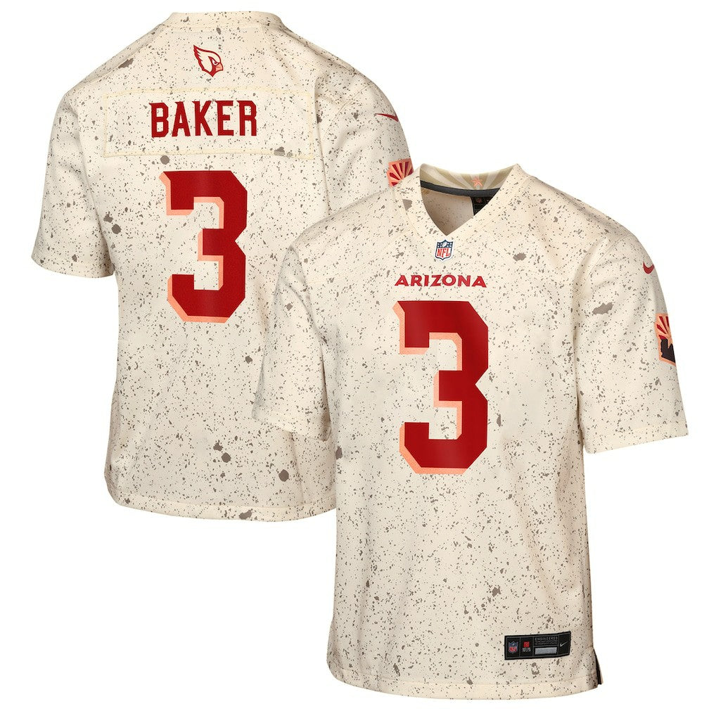 Budda Baker Arizona Cardinals Youth 2025 Rivalries Collection Game Jersey Natural | Nike for Sale