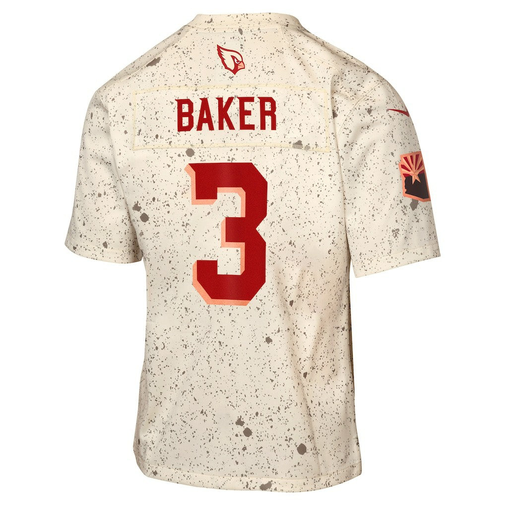 Budda Baker Arizona Cardinals Youth 2025 Rivalries Collection Game Jersey Natural | Nike for Sale