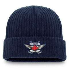 Winnipeg Jets Fanatics Component Cuffed Knit Hat - Navy - NHL