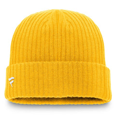 Nashville Predators Fanatics Component Cuffed Knit Hat - Gold - NHL