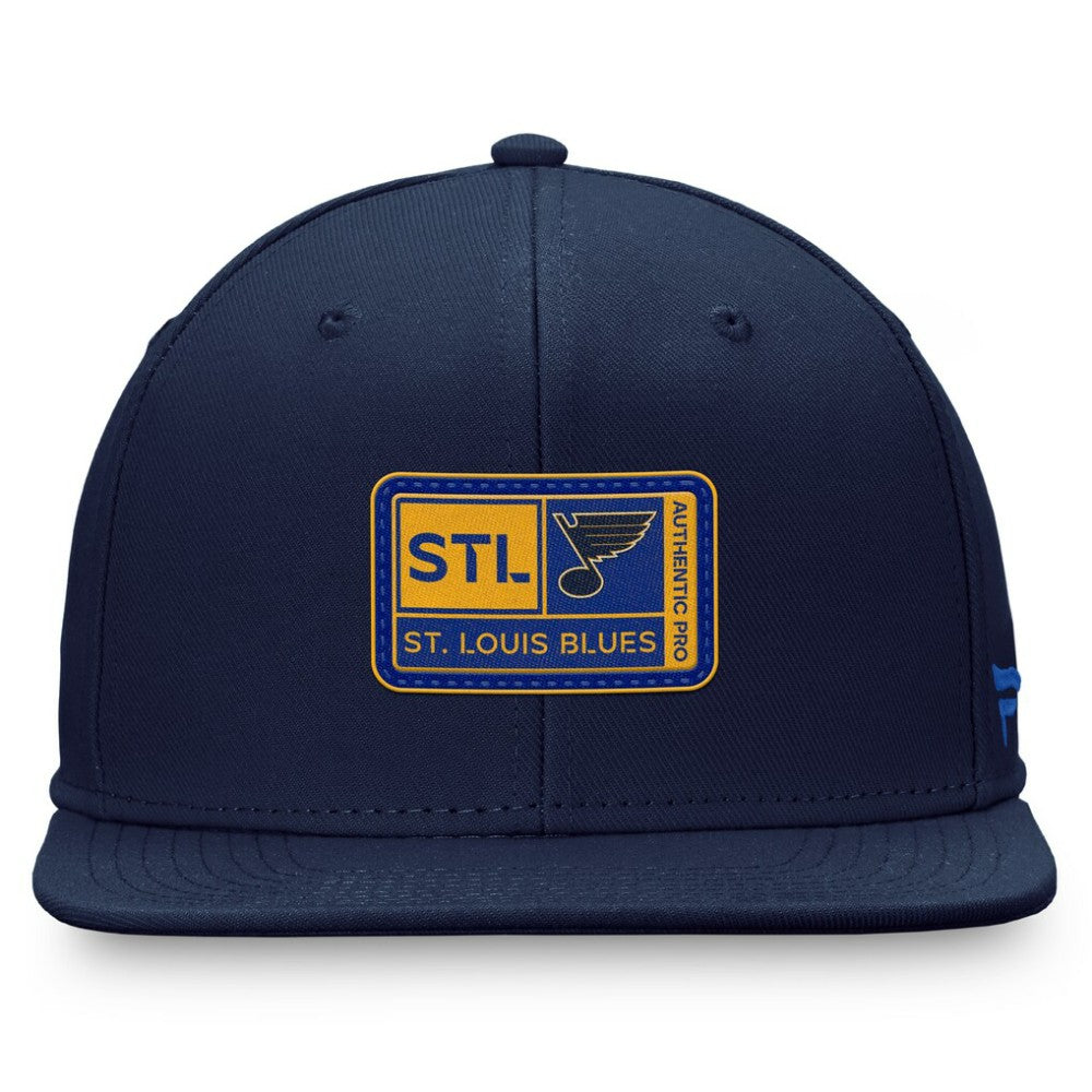 St. Louis Blues Fanatics Authentic Pro Training Camp Snapback Hat - Navy - NHL