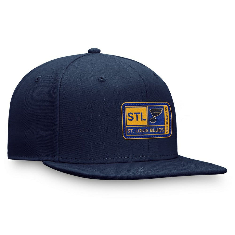 St. Louis Blues Fanatics Authentic Pro Training Camp Snapback Hat - Navy - NHL