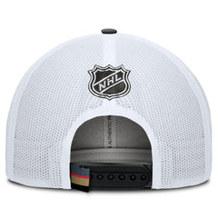 Vegas Golden Knights Fanatics Authentic Pro Rink Adjustable Trucker Hat - Black/White - NHL