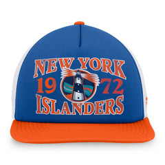 New York Islanders Fanatics Heritage Foam Front Adjustable Trucker Hat - Royal - NHL