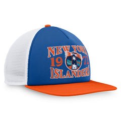 New York Islanders Fanatics Heritage Foam Front Adjustable Trucker Hat - Royal - NHL