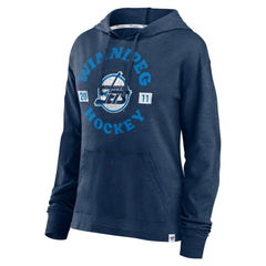 Winnipeg Jets Fanatics Women's Faded Pullover Hoodie - Heather Navy - NHL