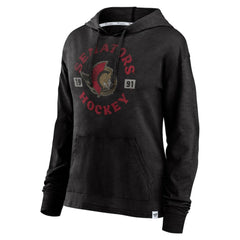 Ottawa Senators Fanatics Women's True Classic Pullover Hoodie - Heather Black - NHL