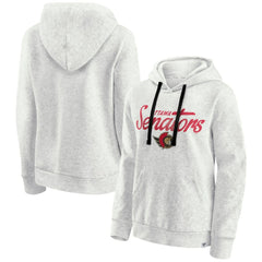 Ottawa Senators Fanatics Women's True Classics Quilted Pullover Hoodie - Oatmeal - NHL