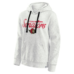 Ottawa Senators Fanatics Women's True Classics Quilted Pullover Hoodie - Oatmeal - NHL